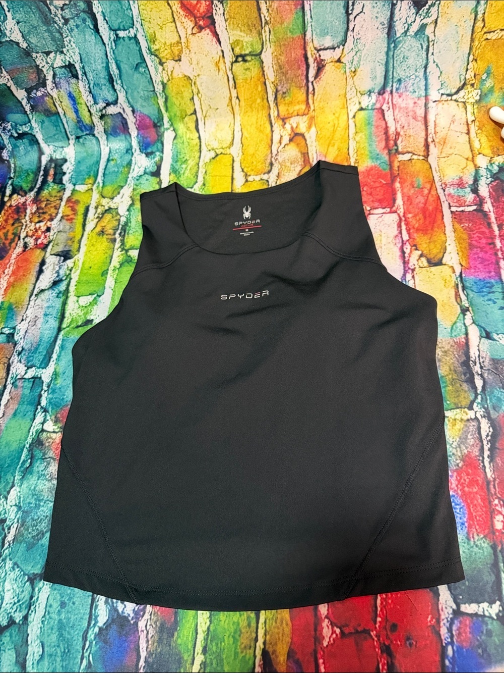 Spyder Black Performance Racerback Tank